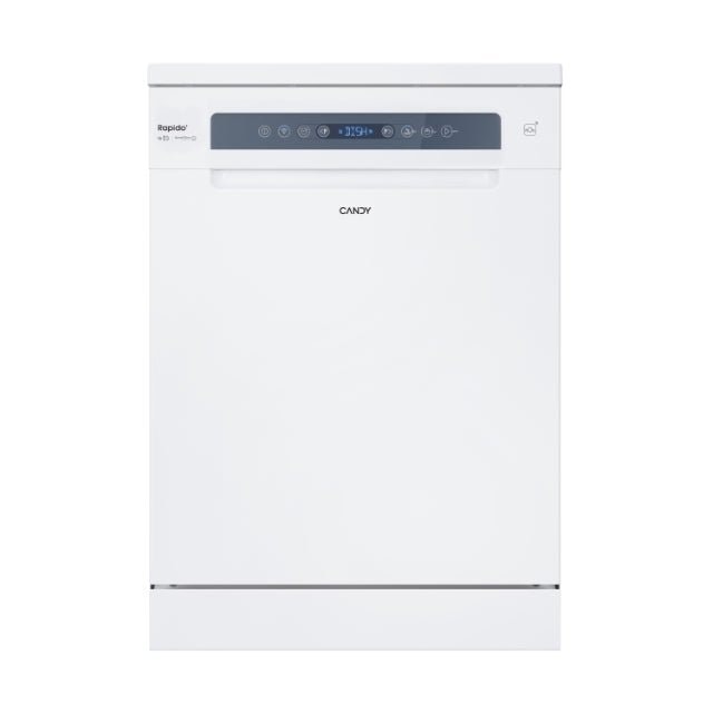 Lave-vaisselle pose libre Candy Rapidò CF 6B4F0W – 16 couverts, 44 dB, Wi-Fi, Blanc